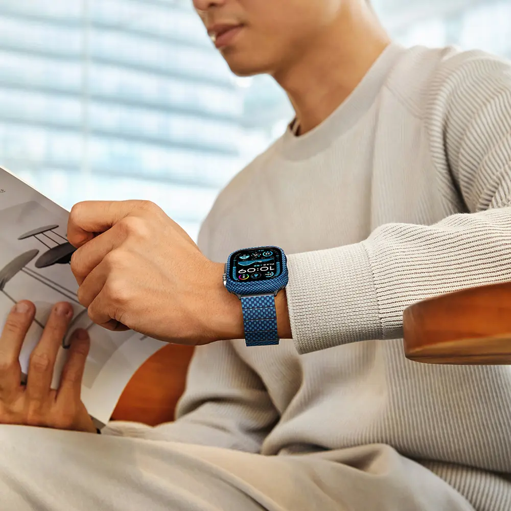 Apple Watch Ultra 49mm 600D Aramid Fiber Classic Serisi Kasa Koruyucu Pitaka Air Case