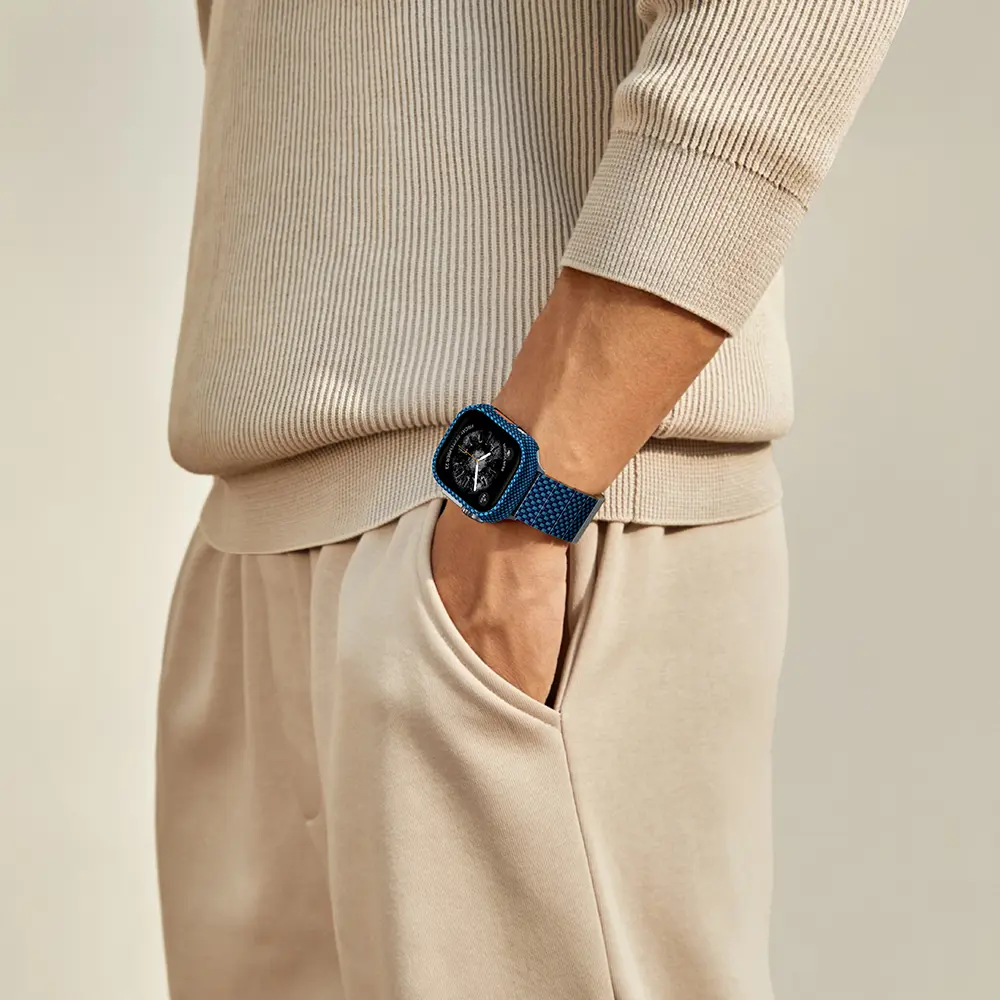 Apple Watch Ultra 49mm 600D Aramid Fiber Classic Serisi Kasa Koruyucu Pitaka Air Case