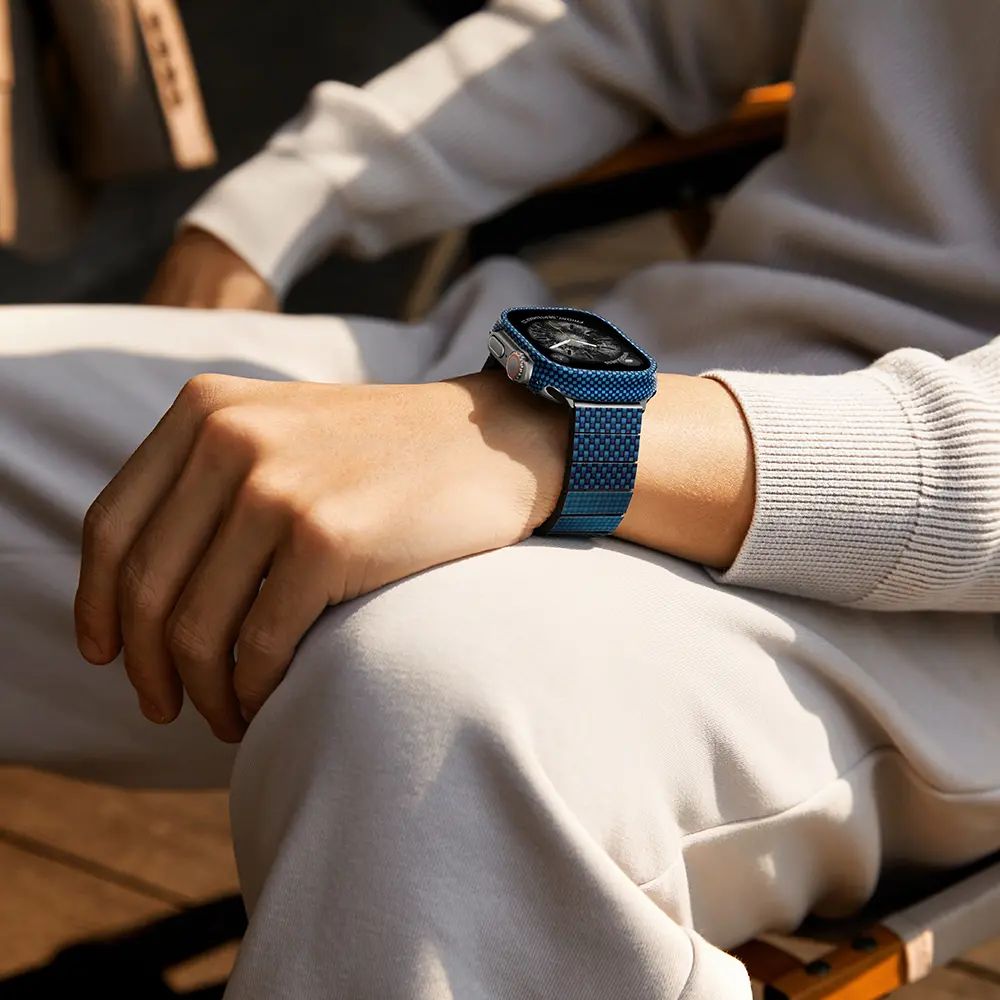 Apple Watch Ultra 49mm 600D Aramid Fiber Classic Serisi Kasa Koruyucu Pitaka Air Case