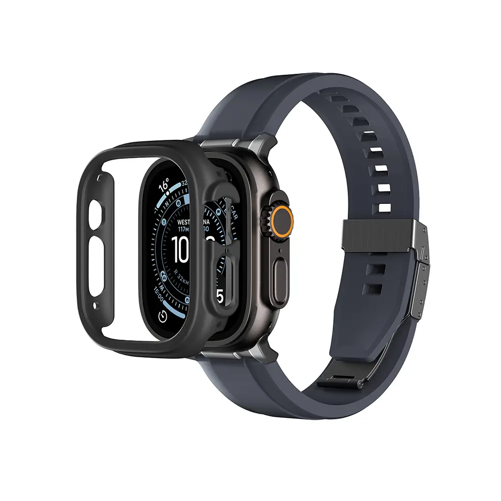 Apple Watch Ultra 49 mm Sert PC Kasa ve Ekran Koruyucu - Amazingthing Radix Minimal FullGuard
