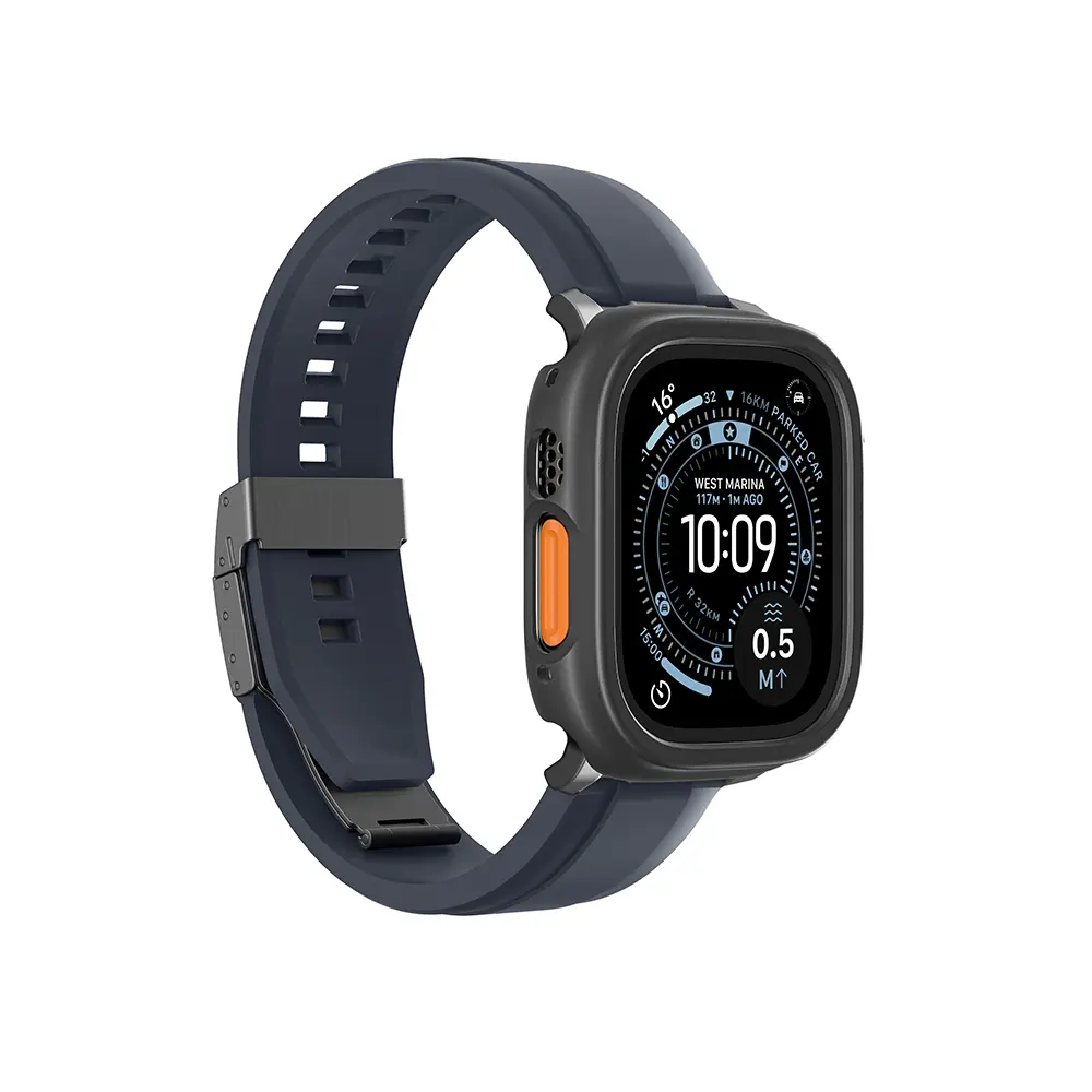 Apple Watch Ultra 49 mm Sert PC Kasa ve Ekran Koruyucu - Amazingthing Radix Minimal FullGuard