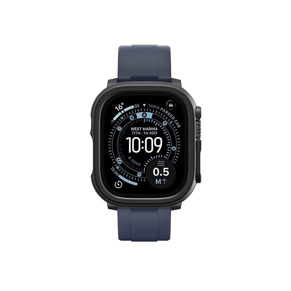 Apple Watch Ultra 49 mm Sert PC Kasa ve Ekran Koruyucu - Amazingthing Radix Minimal FullGuard