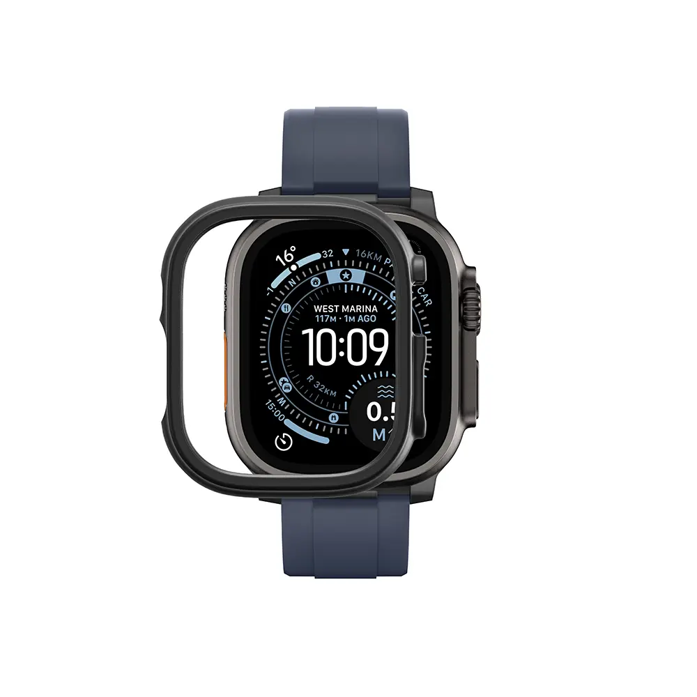 Apple Watch Ultra 49 mm Sert PC Kasa ve Ekran Koruyucu - Amazingthing Radix Minimal FullGuard