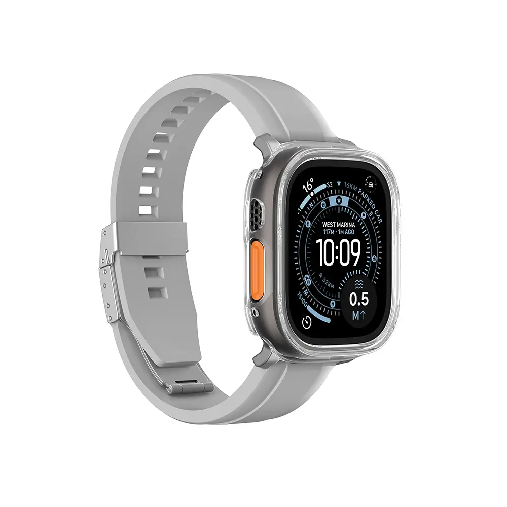 Apple Watch Ultra 49 mm Sert PC Kasa ve Ekran Koruyucu - Amazingthing Radix Minimal FullGuard