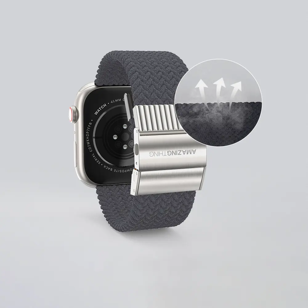 Apple Watch Ultra 49 mm Örgü Kordon - Amazingthing Titan Weave 2 Sport
