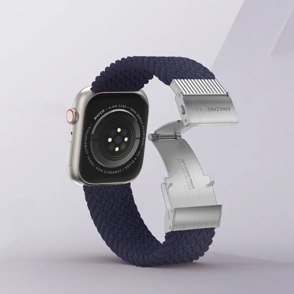 Apple Watch Ultra 49 mm Örgü Kordon - Amazingthing Titan Weave 2 Sport