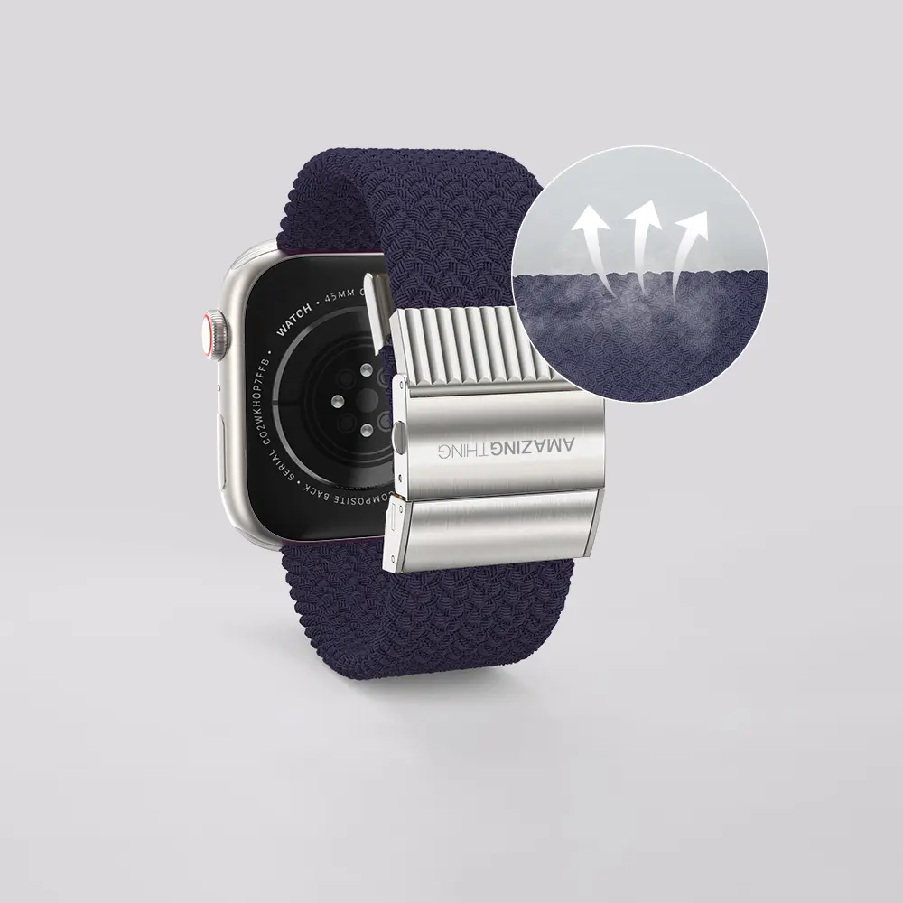 Apple Watch Ultra 49 mm Örgü Kordon - Amazingthing Titan Weave 2 Sport