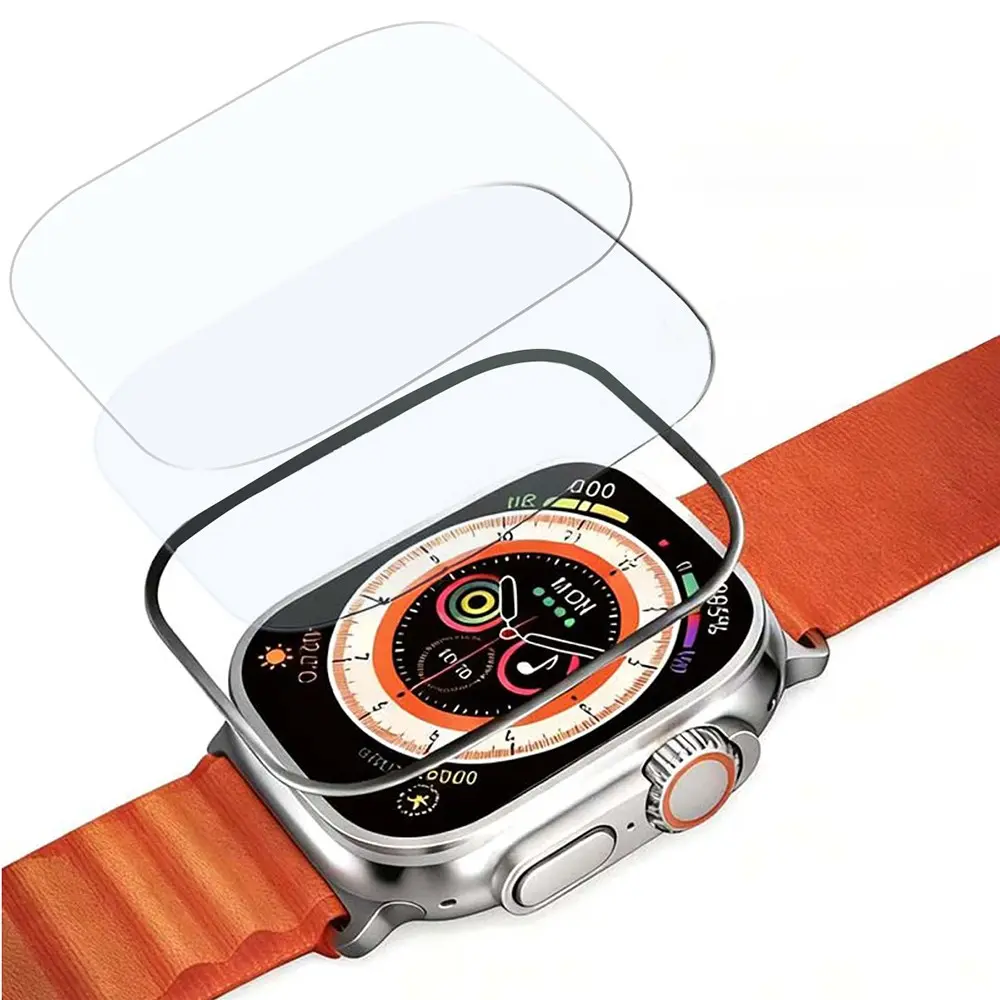 Apple Watch Ultra 49 mm Temperli Cam Ekran Koruyucu - Mohseven Safir