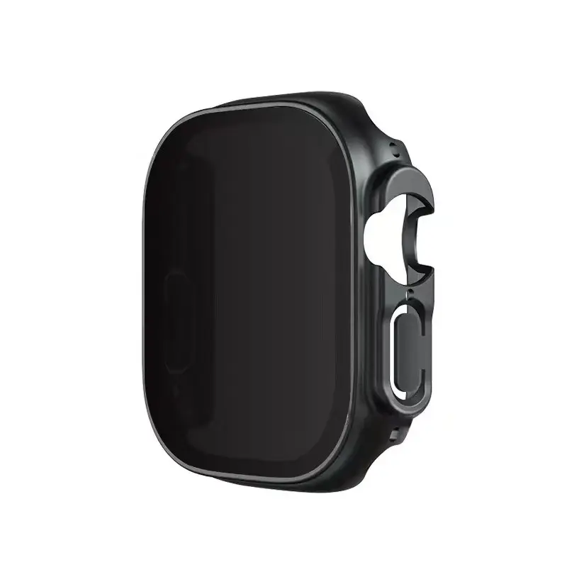 Apple Watch Ultra 49 mm Sert PC Kasa ve Gizlilik Ekran Koruyucu - Zore Watch Gard 23
