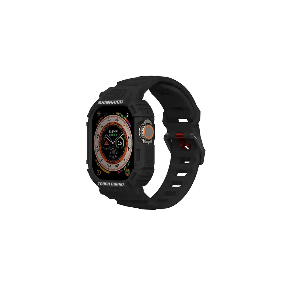 Apple Watch Ultra 49 mm TPU Kasa Koruyucu ve Silikon Kordon - Skinarma Mecha
