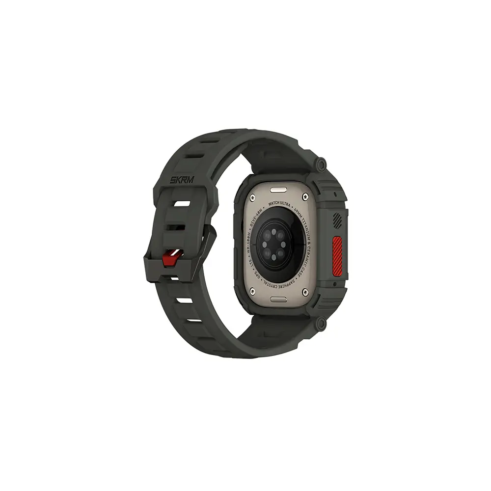 Apple Watch Ultra 49 mm TPU Kasa Koruyucu ve Silikon Kordon - Skinarma Mecha