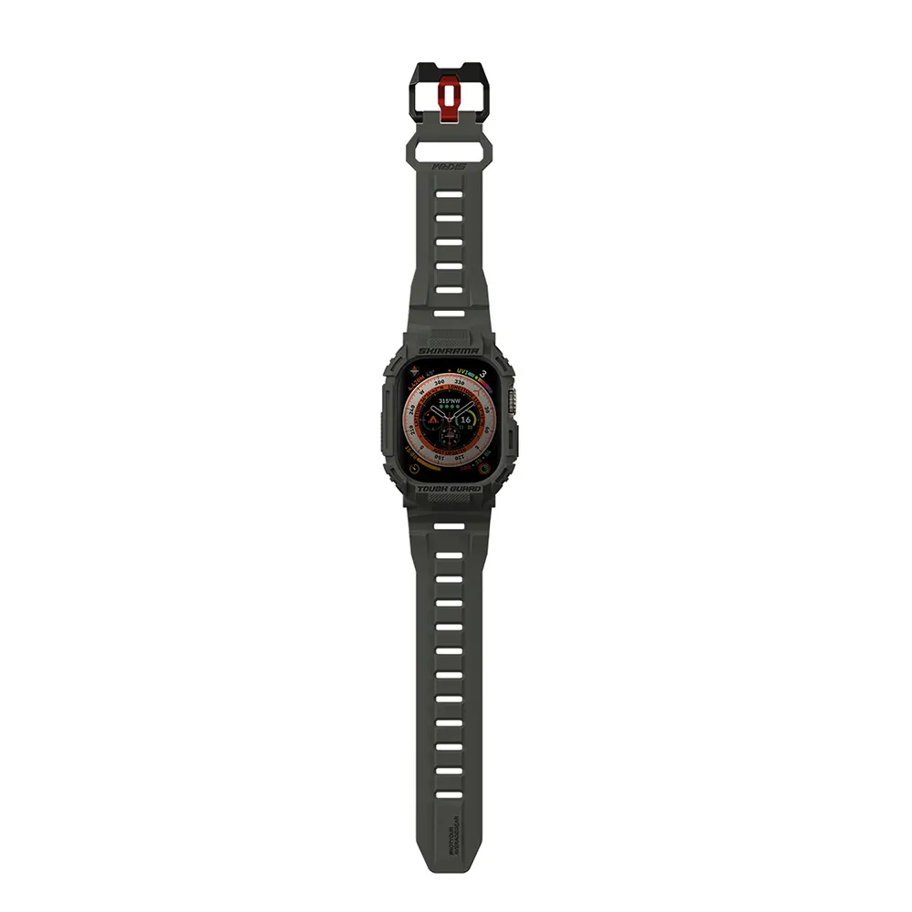 Apple Watch Ultra 49 mm TPU Kasa Koruyucu ve Silikon Kordon - Skinarma Mecha