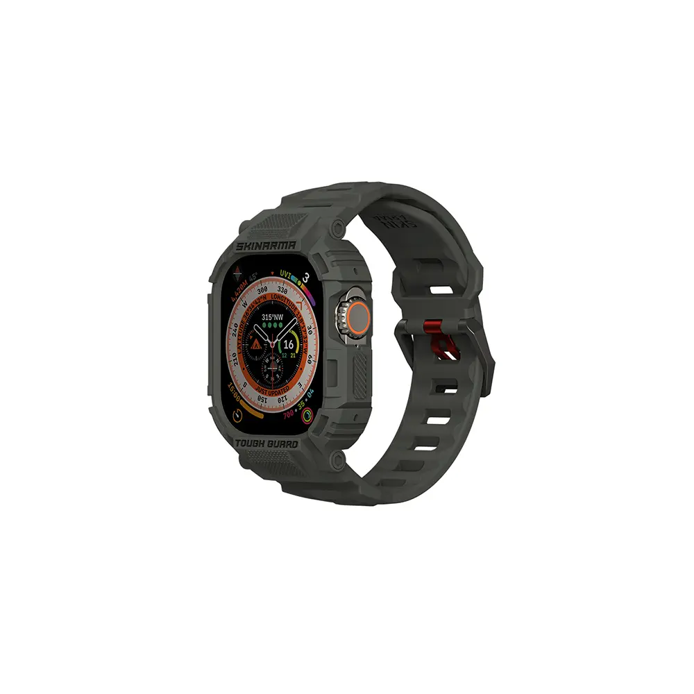 Apple Watch Ultra 49 mm TPU Kasa Koruyucu ve Silikon Kordon - Skinarma Mecha