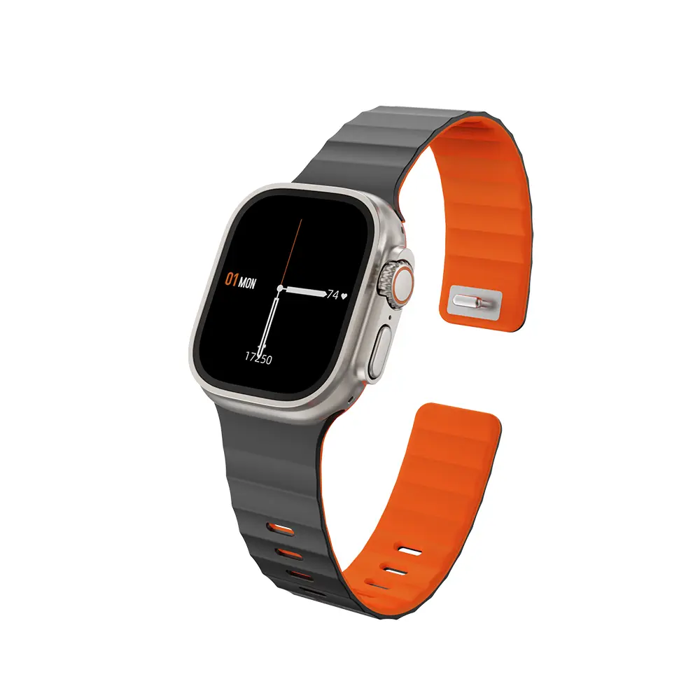 Apple Watch Ultra 49mm Wiwu Mag Secur Serisi Silikon Kordon
