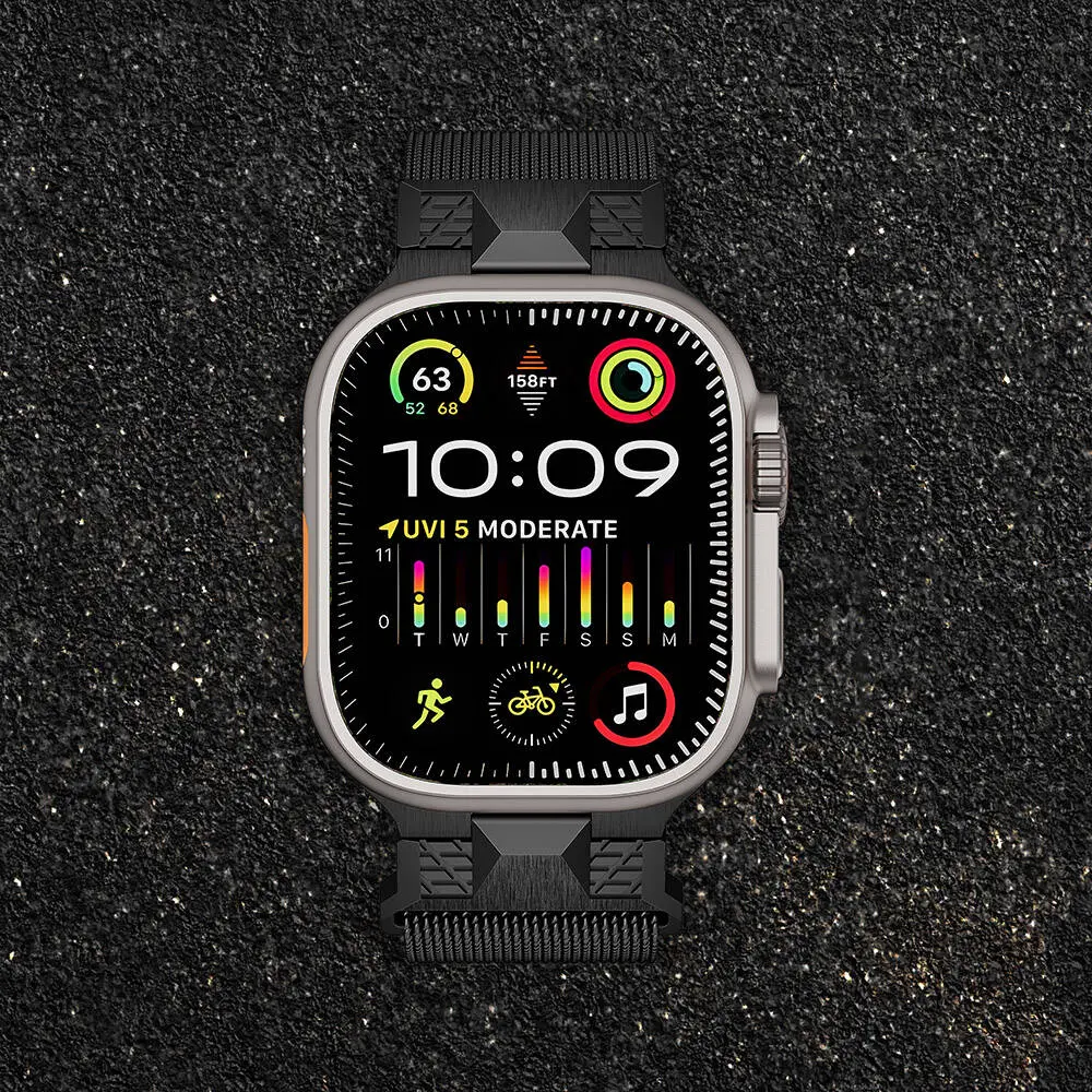 Apple Watch Ultra 49 mm Metal Hasır Kordon - Zore KRD-107