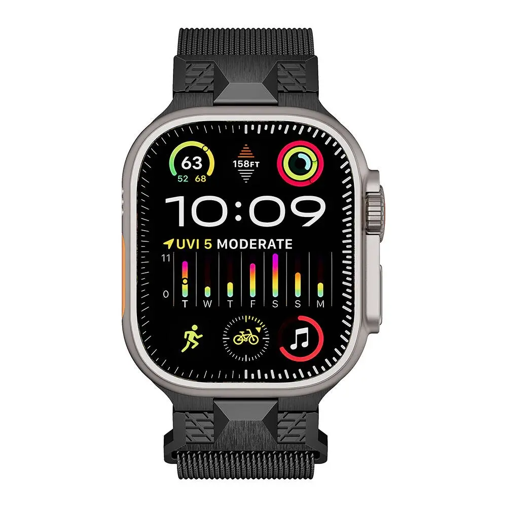 Apple Watch Ultra 49 mm Metal Hasır Kordon - Zore KRD-107