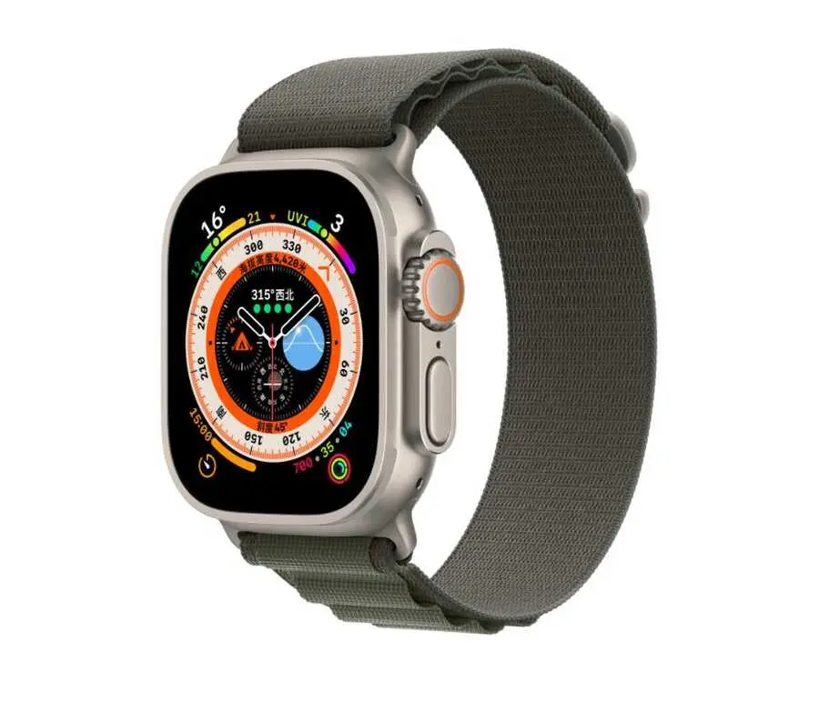 Apple Watch Ultra 49 mm Hasır Örgü Kordon - Zore KRD-74