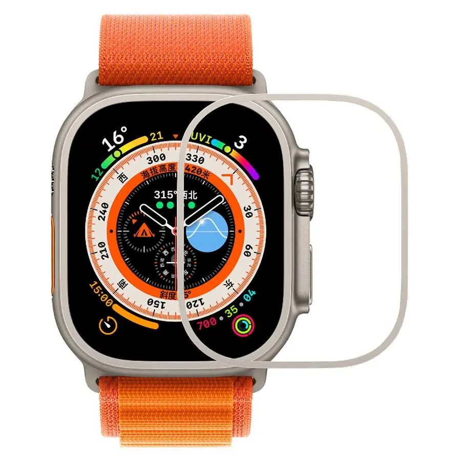 Apple Watch Ultra 49 mm Metal Kasa Koruyucu Saat Çerçevesi - Zore