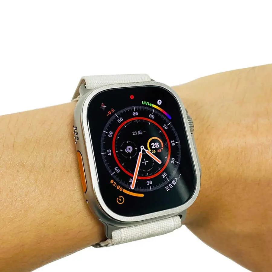 Apple Watch Ultra 49 mm Metal Kasa Koruyucu Saat Çerçevesi - Zore