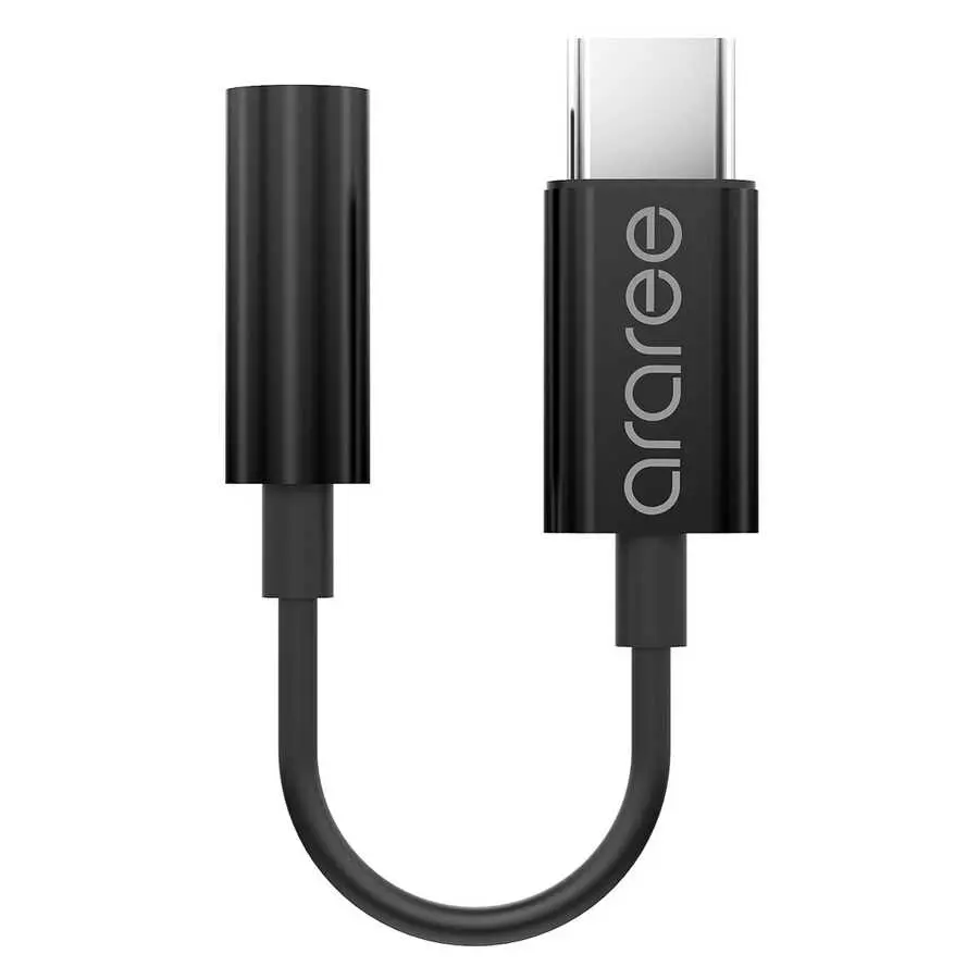Araree Type-C to 3.5 mm Dönüştürücü, Metal Alaşımlı Kompakt Adaptör