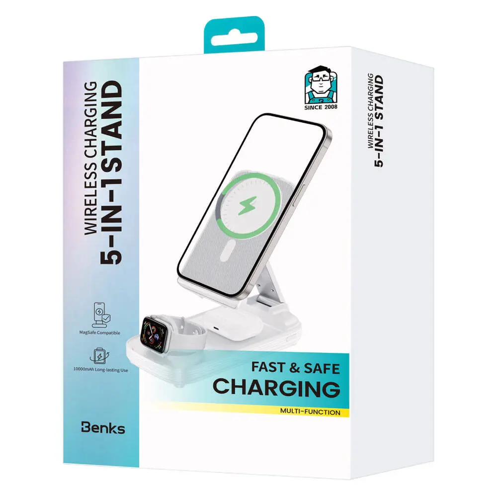Benks MP13 10000mAh 15W Kablosuz Şarj Standlı Powerbank
