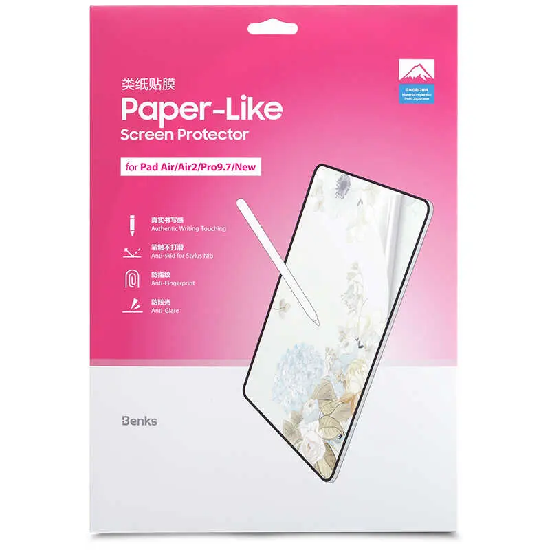 iPad 9.7 2017 (5. Nesil) Paper-Like Mat Ekran Koruyucu - Benks