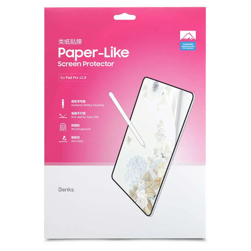 iPad Pro 12.9" (3. Nesil) Paper-Like Mat Ekran Koruyucu - Benks