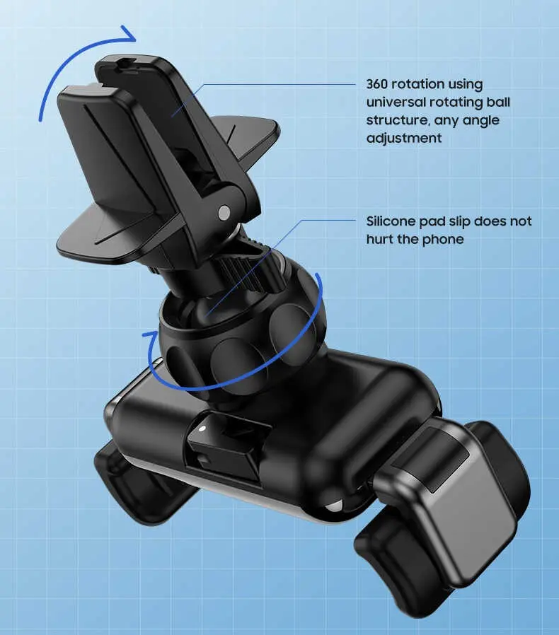 Benks CZ01 Araç Telefon Tutucu, Otomatik Mekanizmalı ve 360 Derece Dönebilen