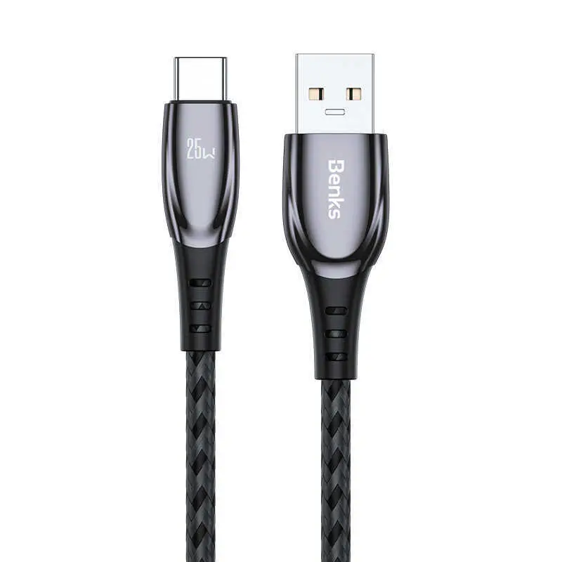 Benks D40 25W Type-C Şarj ve Data Kablosu, 1.2 m