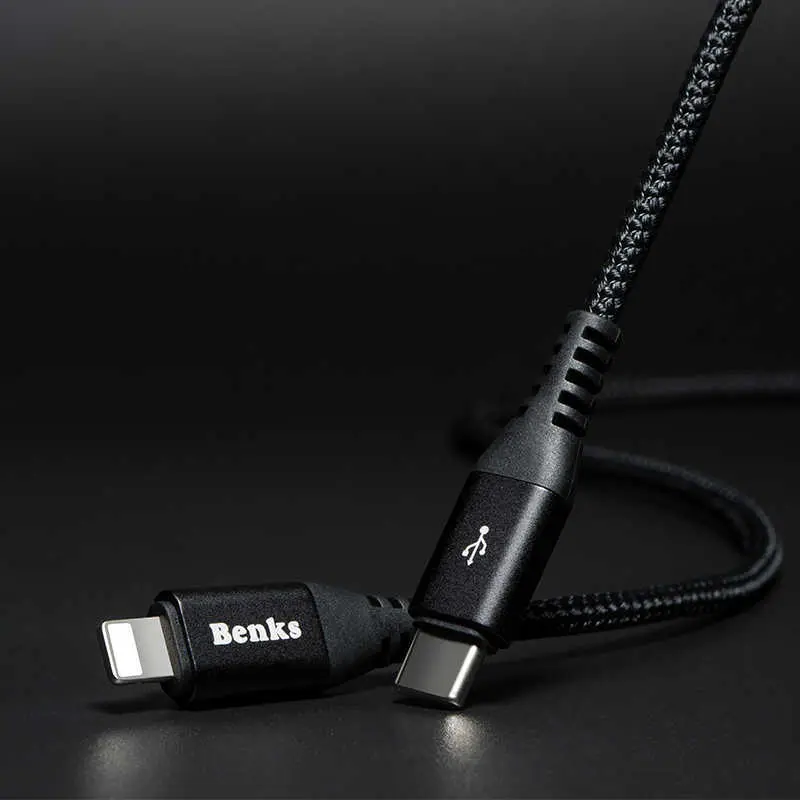 Benks D33 Type-C to Lightning Şarj ve Data Kablosu, 1.2 m