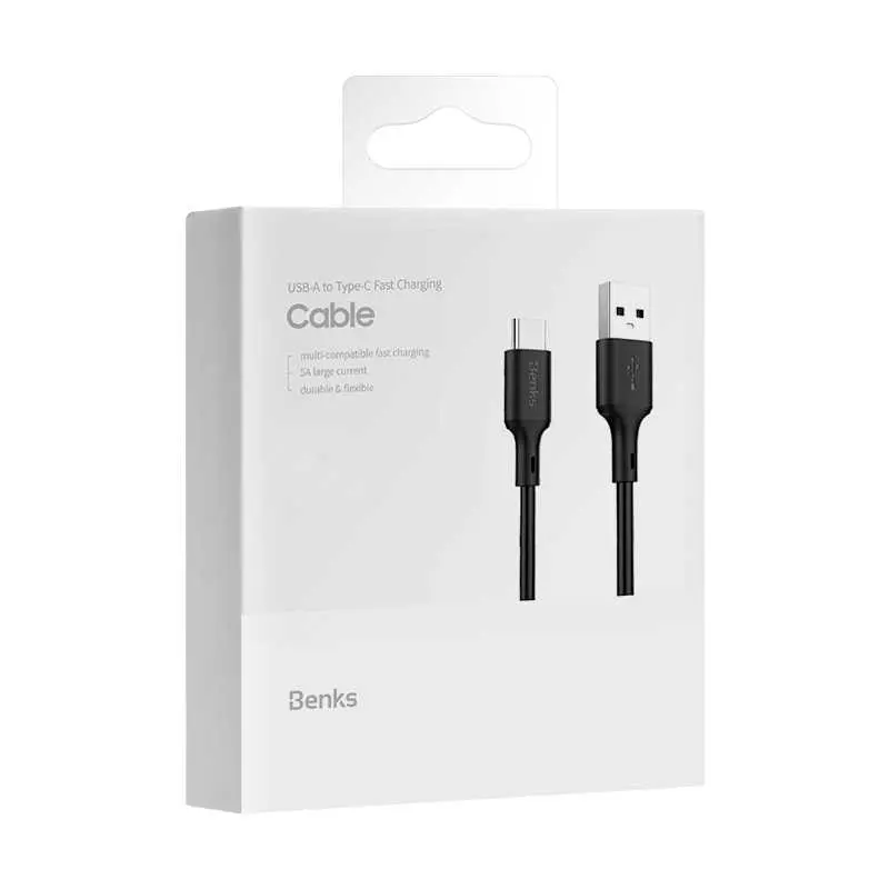 Benks D35 Type-C Şarj ve Data Kablosu, 1.8 m, 5A