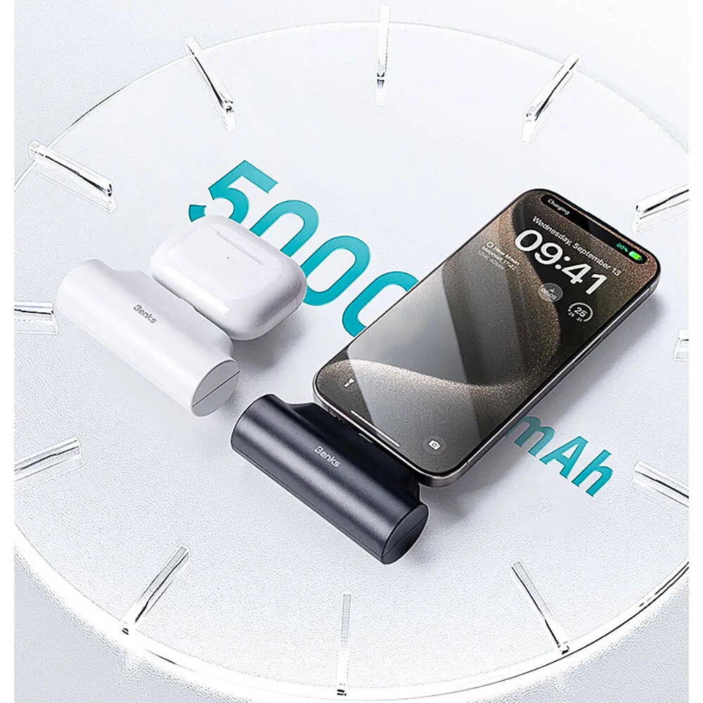 Benks PB15 Standlı Lightning Powerbank, 5000 mAh ve 10 W