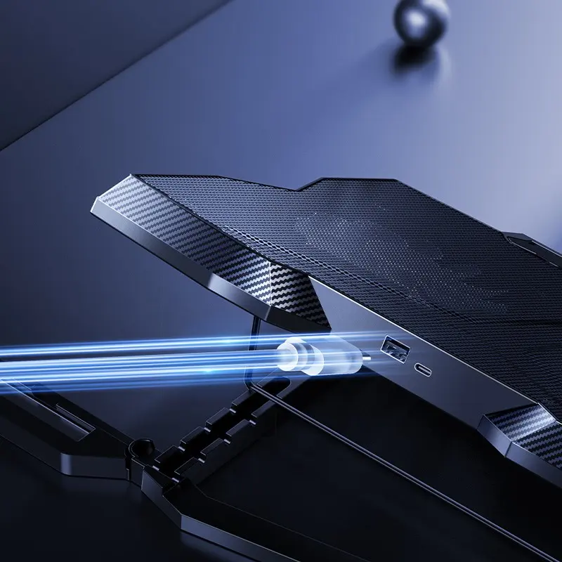Benks SR08 11 Fanlı RGB Işıklı Soğutucu Laptop Standı