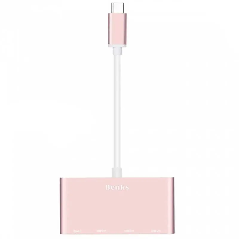 Benks U23 Type-C 3'ü 1 Arada USB Adaptör, USB 3.0 ve 2x USB 2.0
