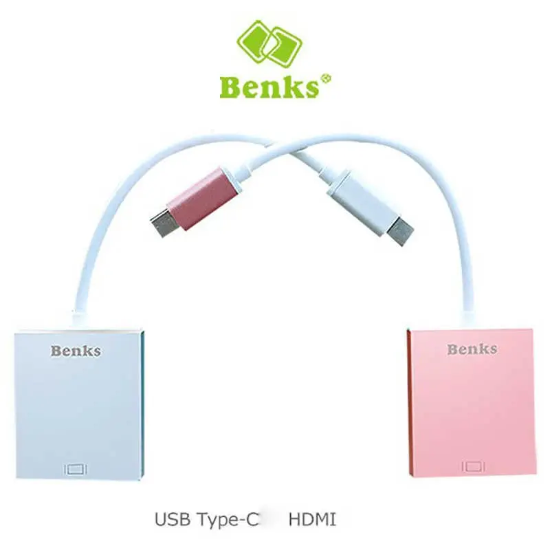 Benks USB 3.1 Type-C to HDMI Adaptör, 4K Video ve Ses Aktarımı