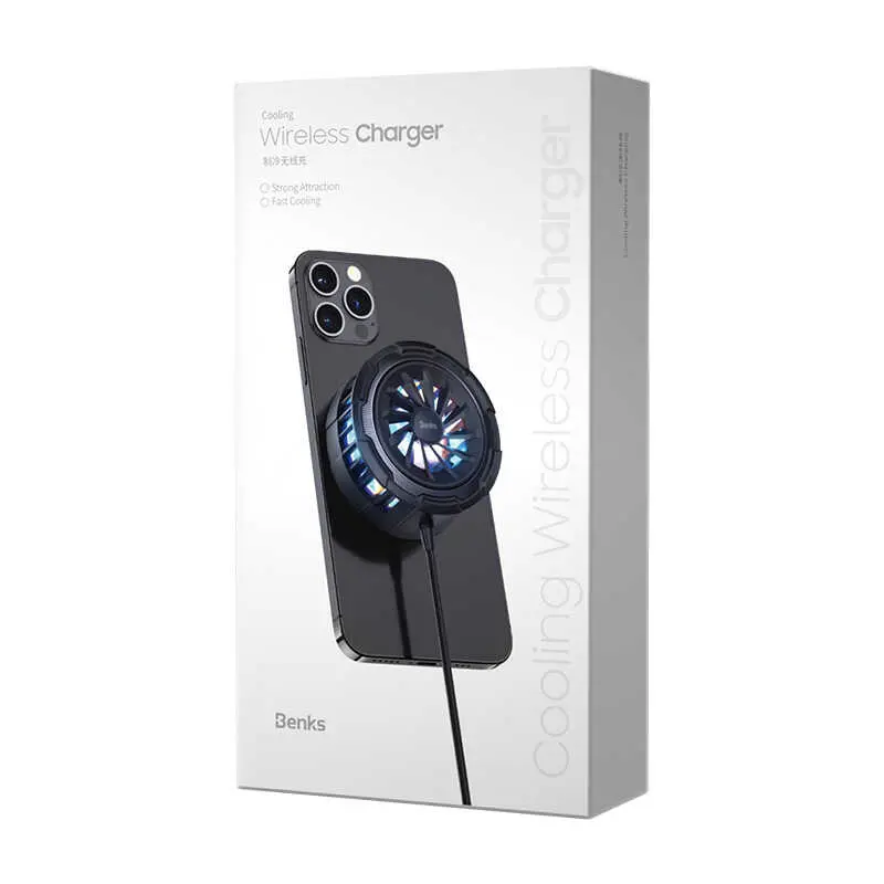 Benks W07 Cooling MagSafe Uyumlu Kablosuz Şarj Cihazı, 15W
