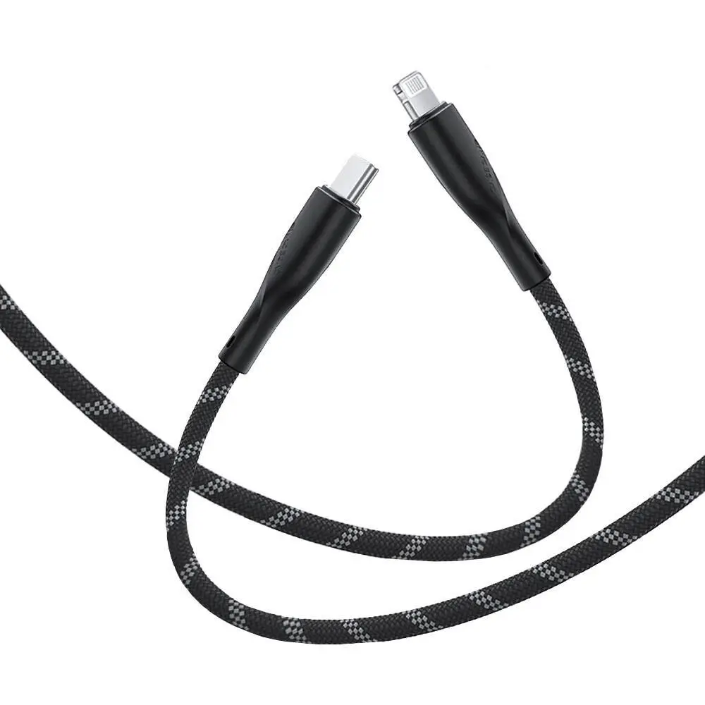 Casebang Type-C to Lightning 27W PD Örgülü Şarj ve Data Kablosu 1 m