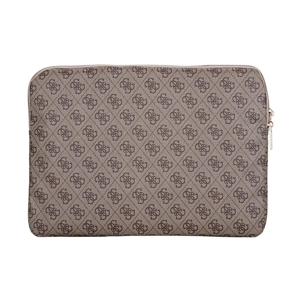 Guess Orjinal Lisanslı 4G Desenli Üçgen Logolu 14 inç Laptop Çantası