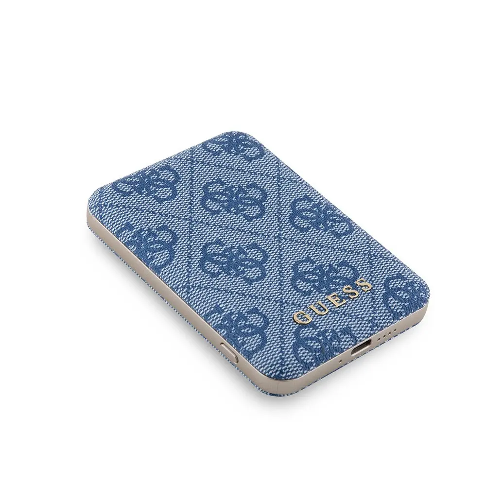 Guess 4G Desenli 5000 mAh MagSafe Uyumlu Kablosuz Powerbank, 15 W
