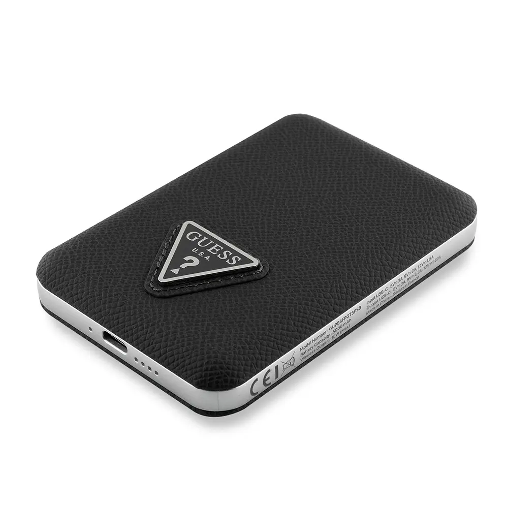 Guess Lisanslı 5000 mAh MagSafe Uyumlu Kablosuz Powerbank, 15W