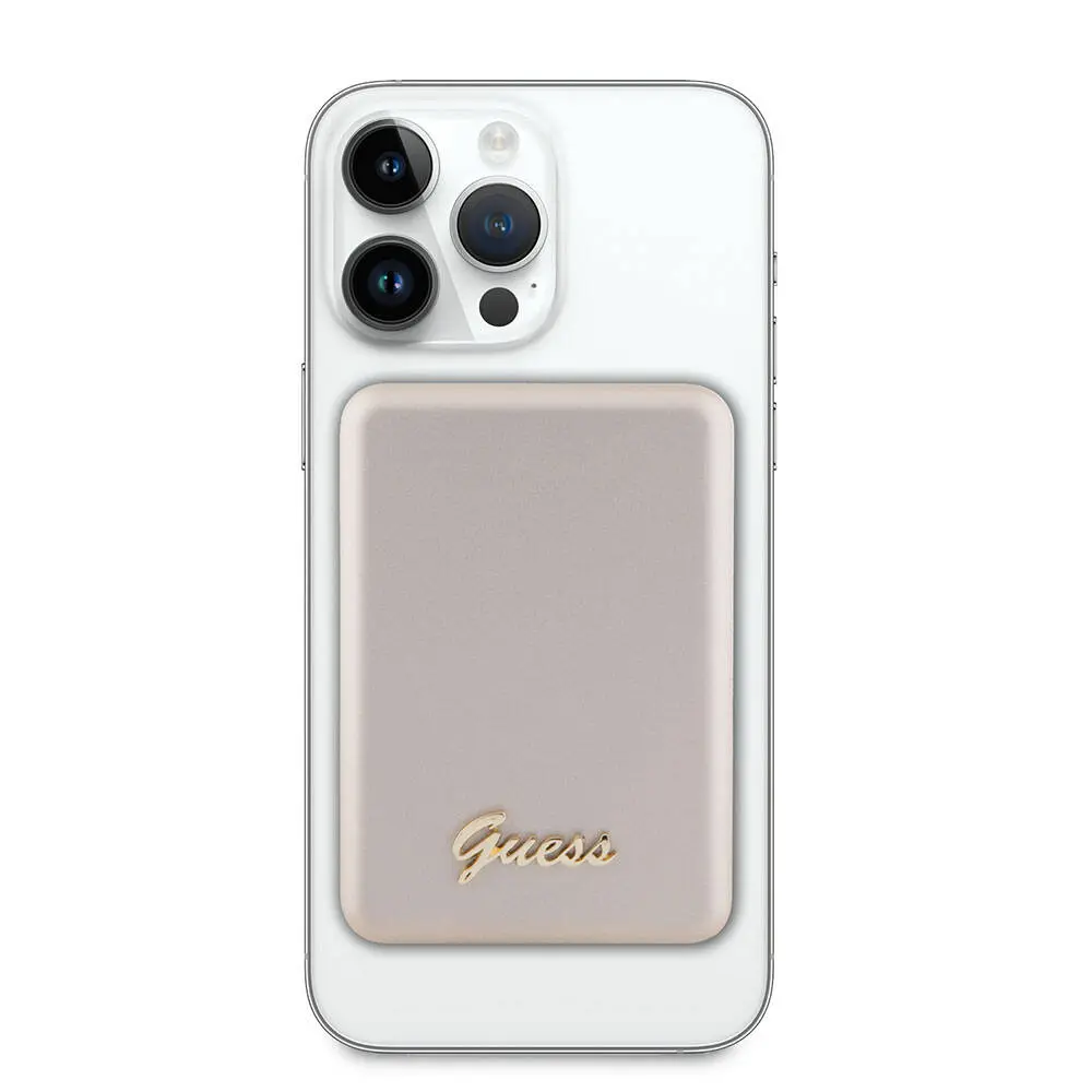 Guess Lisanslı MagSafe Uyumlu 5000 mAh Kablosuz Powerbank, 15 W