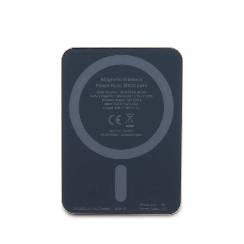 Guess Lisanslı MagSafe Uyumlu 3000 mAh Kablosuz Şarj Powerbank