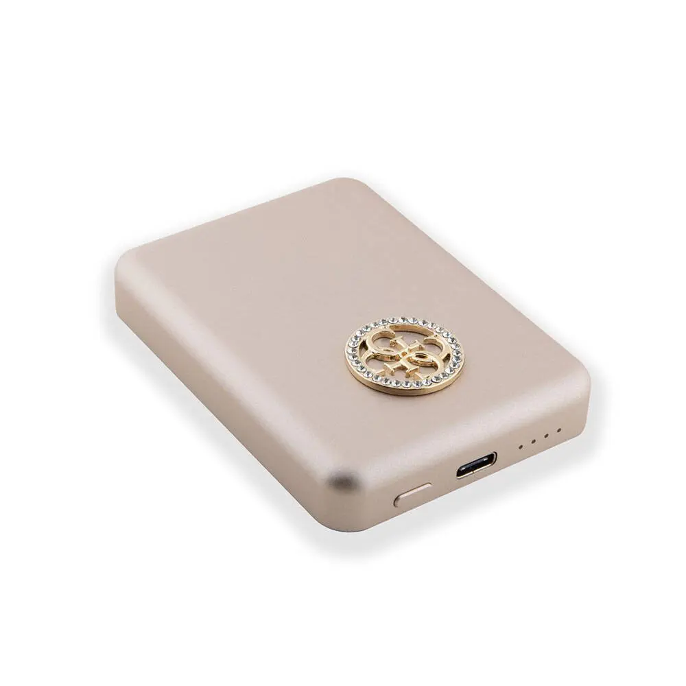 Guess Lisanslı MagSafe Uyumlu Taşlı Powerbank, 3000 mAh 5 W