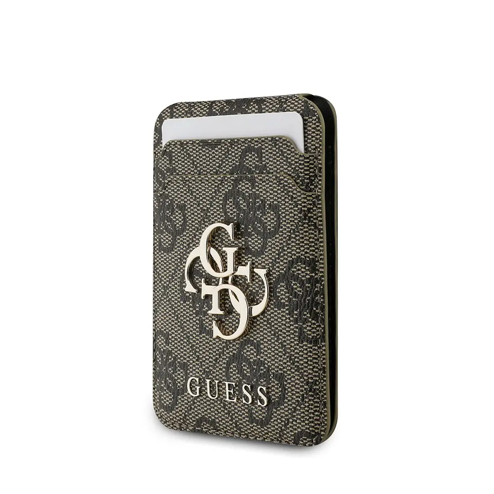 Guess Lisanslı PU Deri 4G Desenli Standlı Manyetik Kartlık