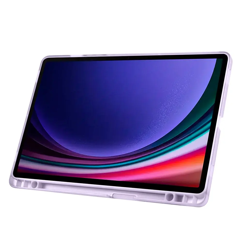 Galaxy Tab S10 Lite Standlı Kalem Bölmeli Kılıf - Zore Tri Folding