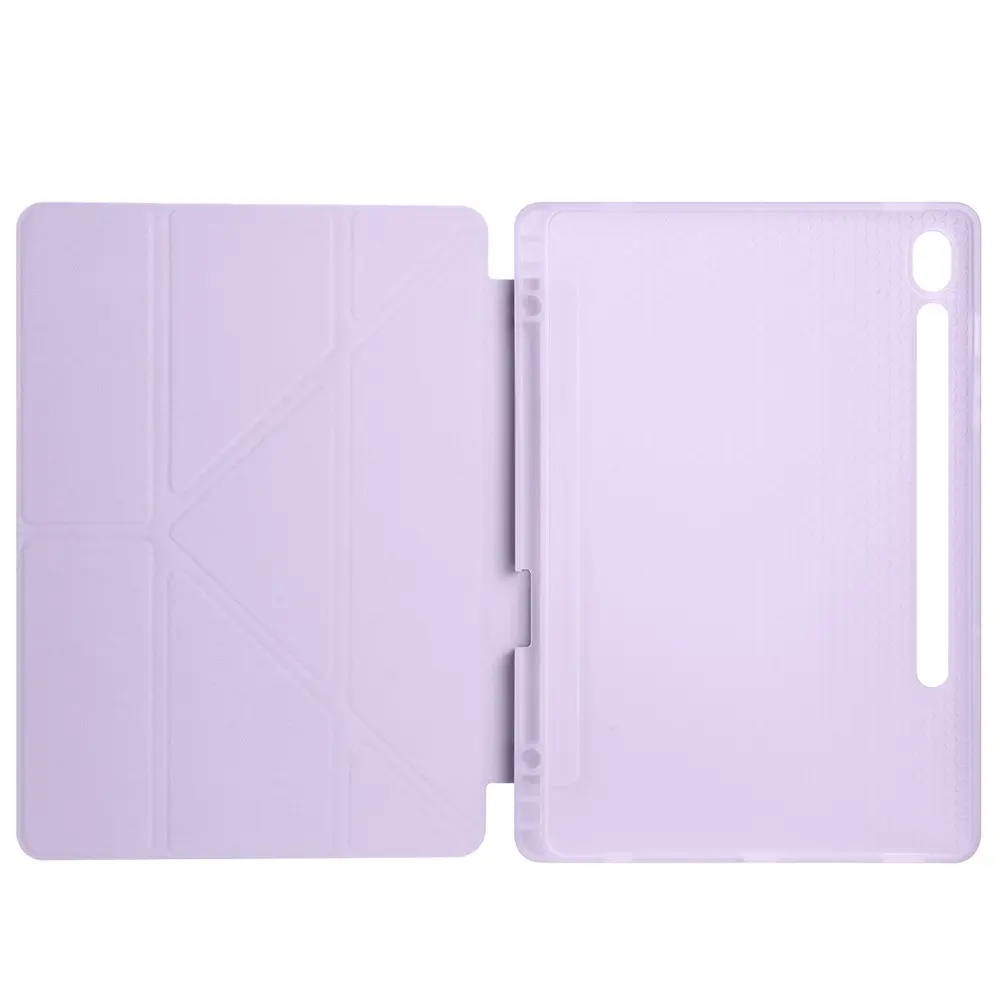 Galaxy Tab S10 Lite Standlı Kalem Bölmeli Kılıf - Zore Tri Folding