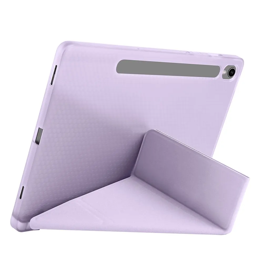 Galaxy Tab S10 Lite Standlı Kalem Bölmeli Kılıf - Zore Tri Folding