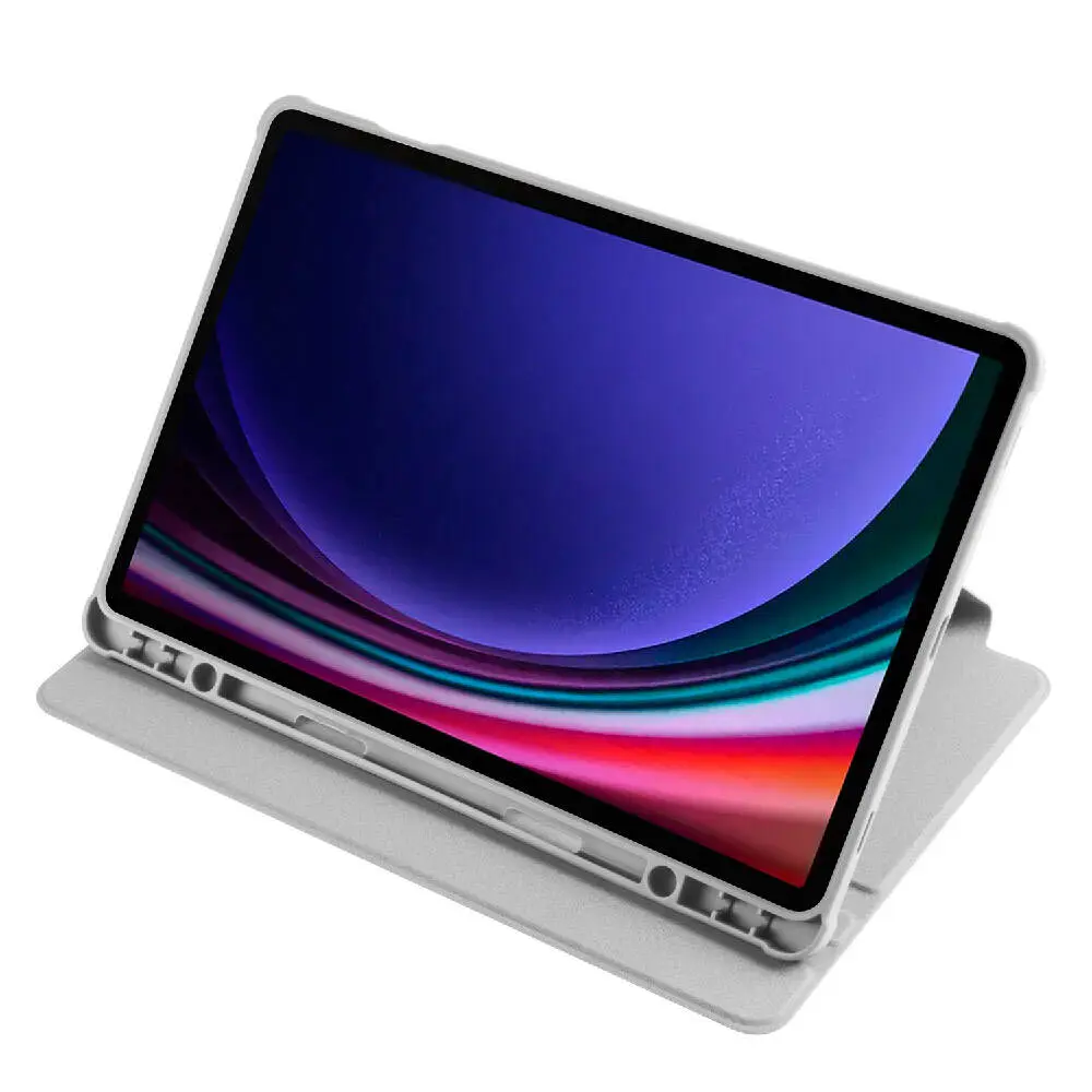Galaxy Tab S9 Kalem Bölmeli Dönebilen Standlı Kılıf - Zore Termik