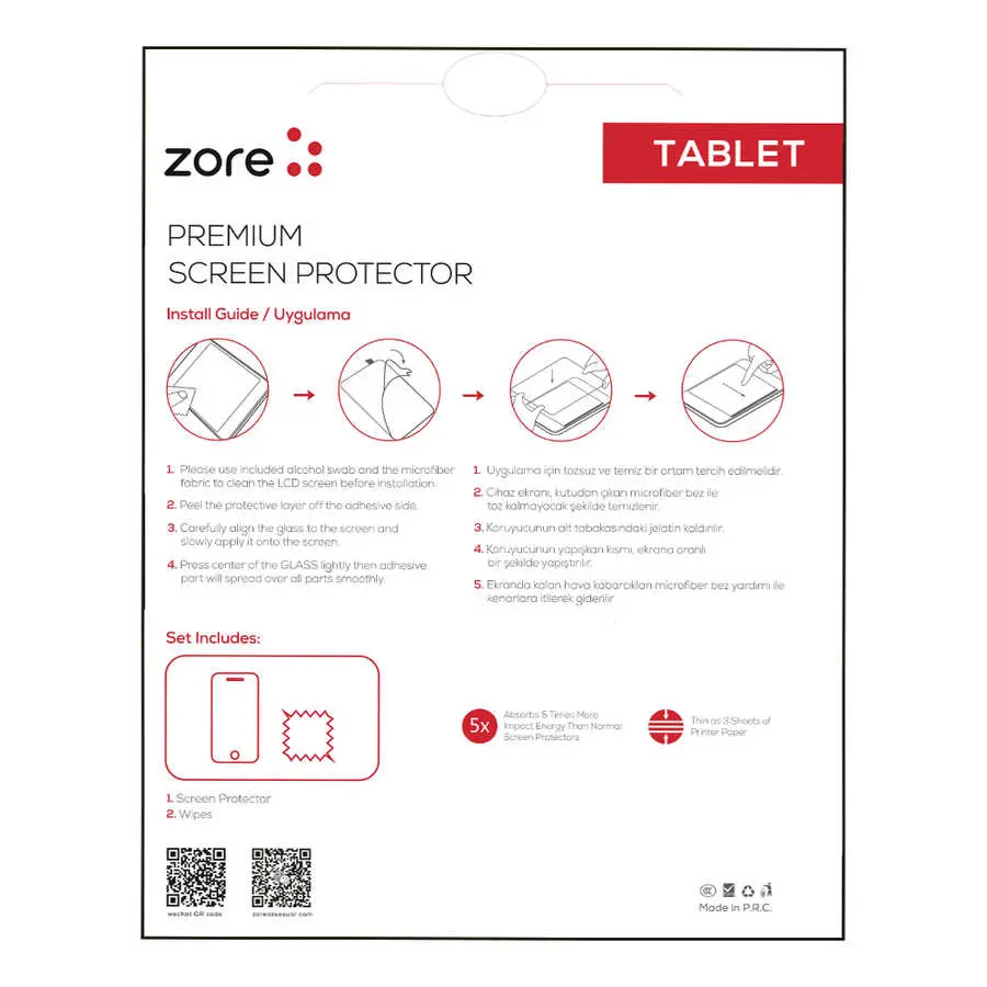Galaxy Tab S9 Nano Cam Ekran Koruyucu - Zore Blue Nano