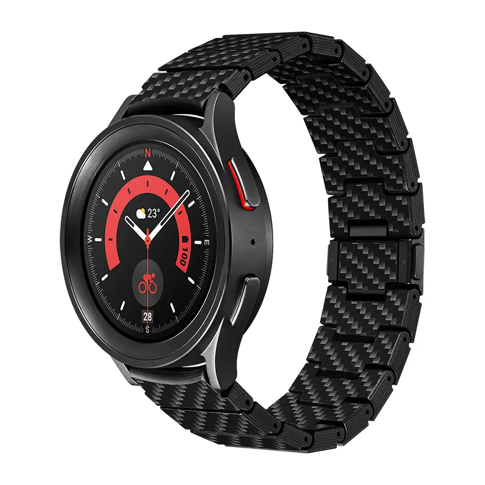 Galaxy Watch 4 40 mm Karbon Fiber Saat Kordonu - Pitaka Modern Serisi